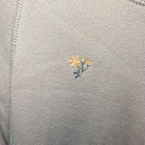 Distressed Embroidered Aerie Sweatshirt